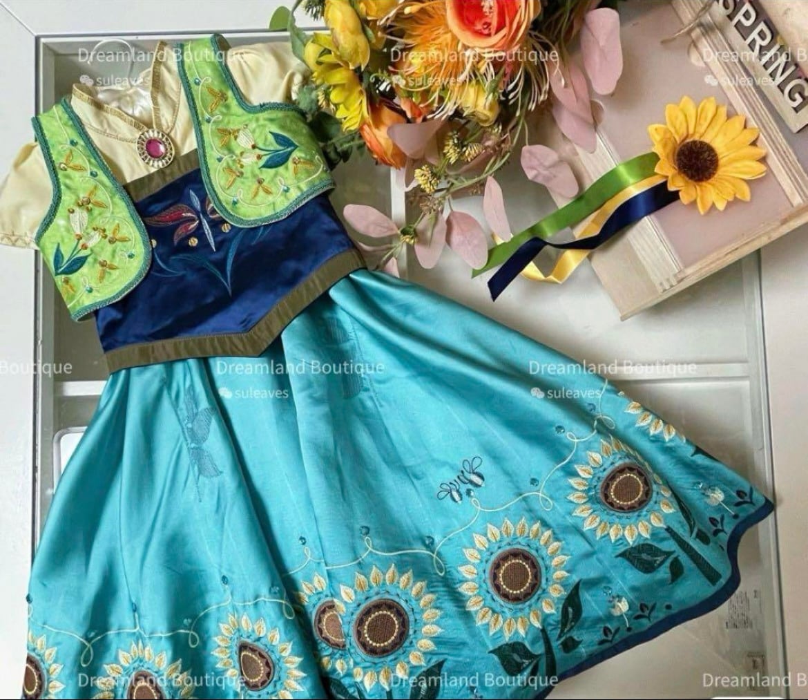 ディズニー アナと雪の女王/エルサのサプライズ キッズ服 ドレス