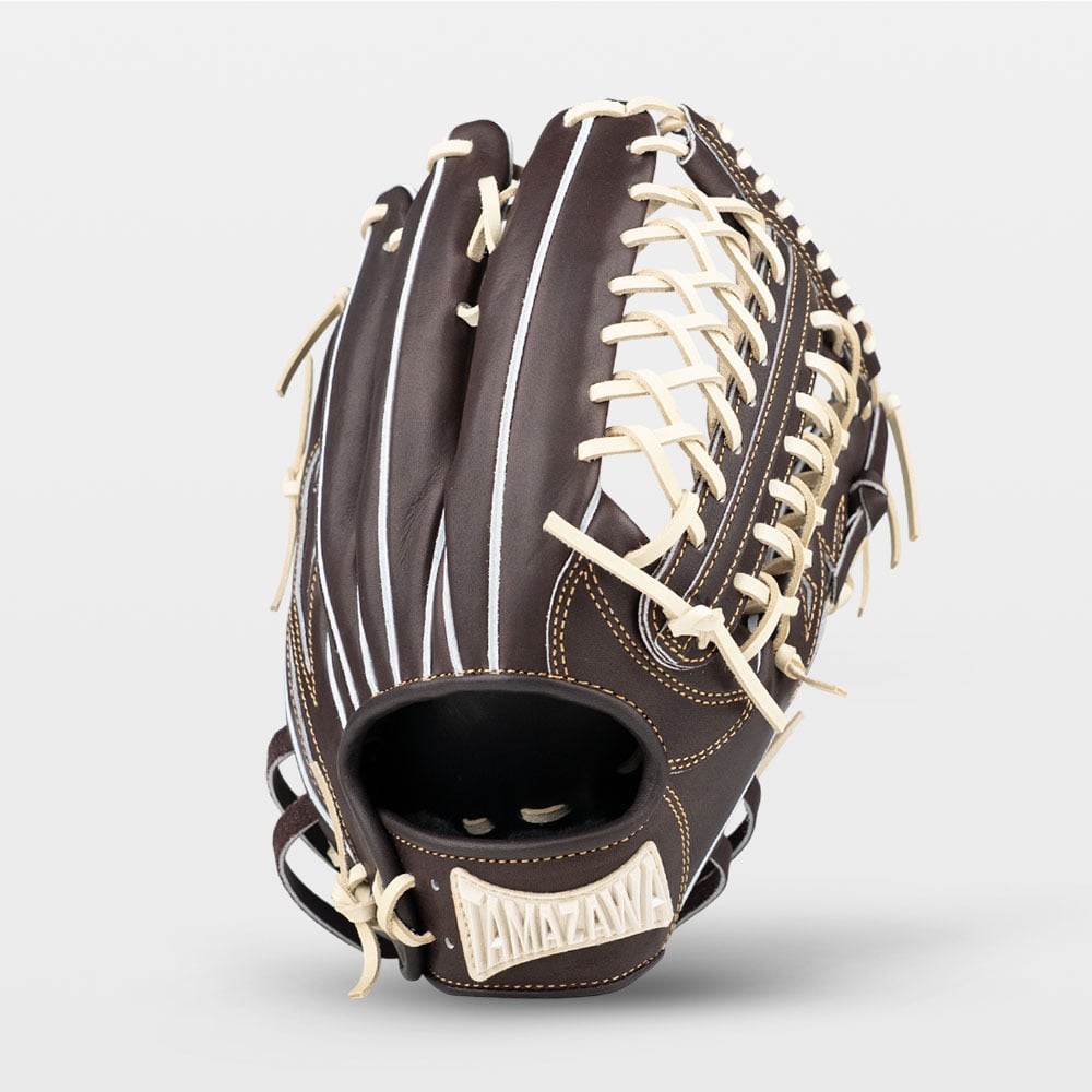 【硬式】玉澤 DELUXE 外野グローブ TUG-92DX型(ブラックブラウンxシリコンラベル)