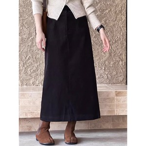 Back Slit Corduroy Skirt?2colors 1370