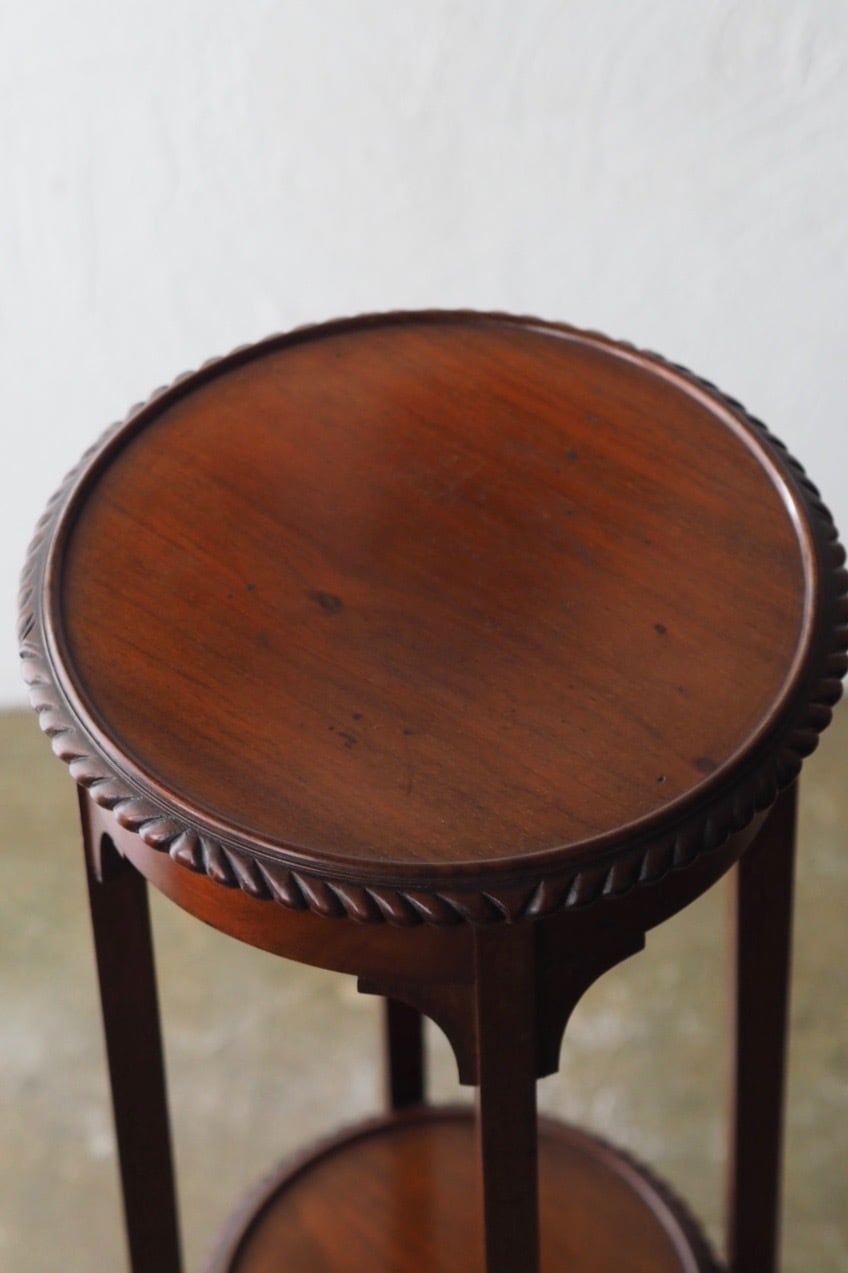 アンティークマホガニー花台-antique mahogany flower stand