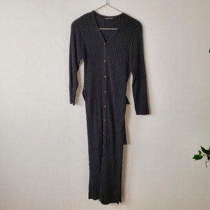 【USED】ロングカーディガン　黒　Mサイズ