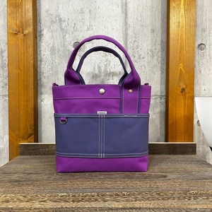 当店人気No.1.▽Bi Color Tote "M"【スミレ×パープル】