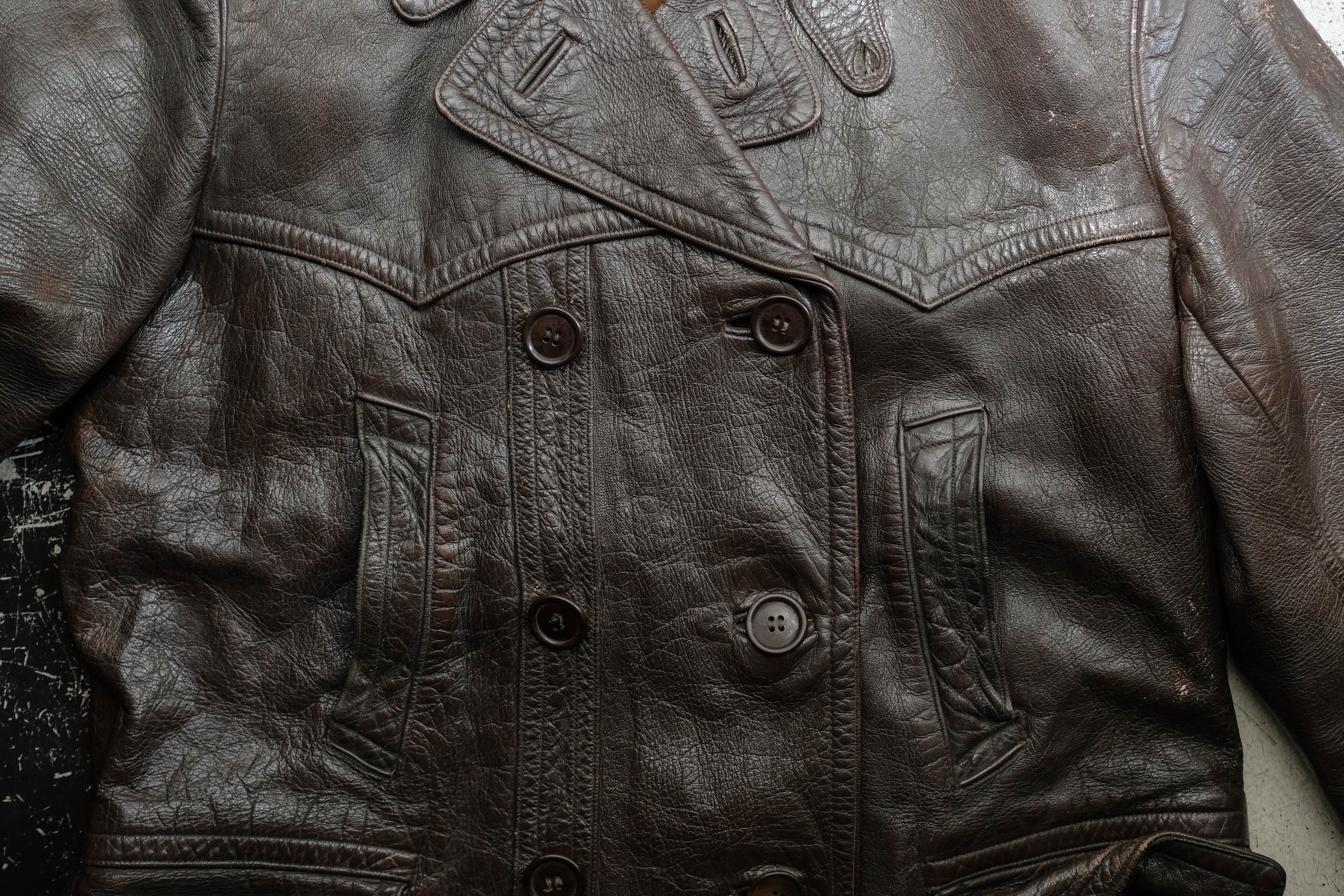 1950s オランダ ダブルレザージャケット | militaria & encore