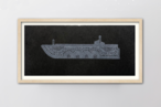 田中彰 TANAKA Sho ［ship 5 -minamishimabara］2023 woodcut/sheet thumbnail 4
