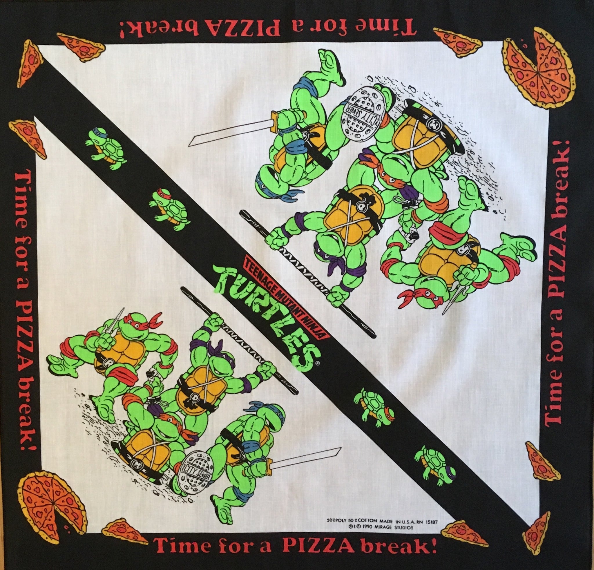 MUTANT NINJA TURTLES Bandana / Made in USA