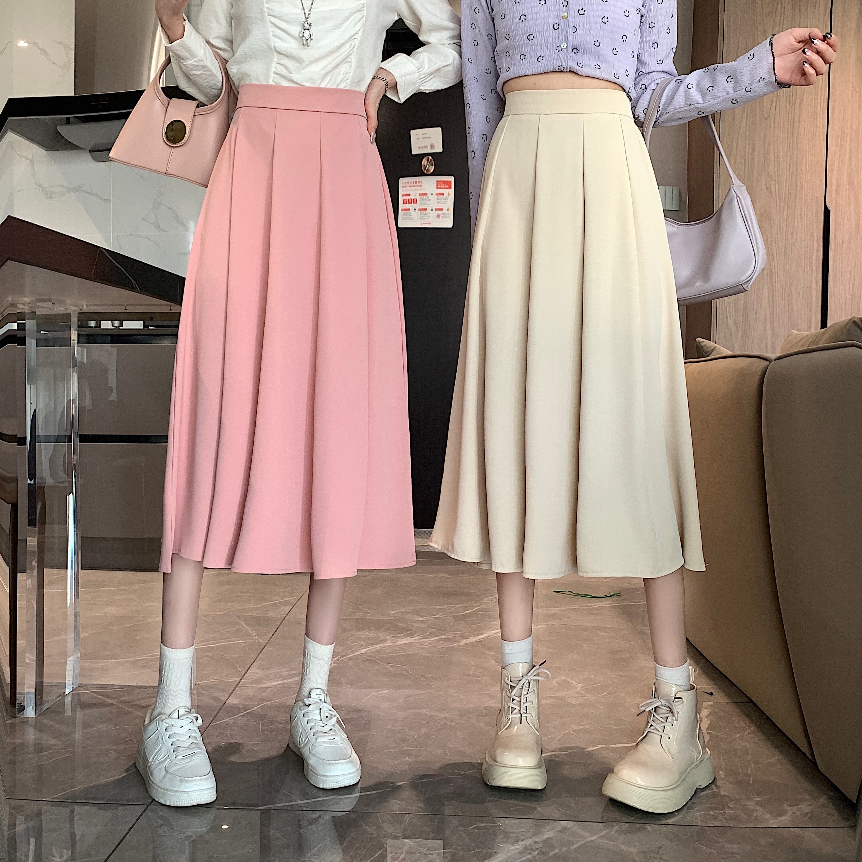 Aライン フレア ロングスカート ハイウエスト 韓国ファッション パステルカラー 5色 Choice 31 レディースファッション通販 Aライン フレア ロングスカート ハイウエスト 韓国ファッション パステルカラー 5色 Choice 31 レディースファッション通販