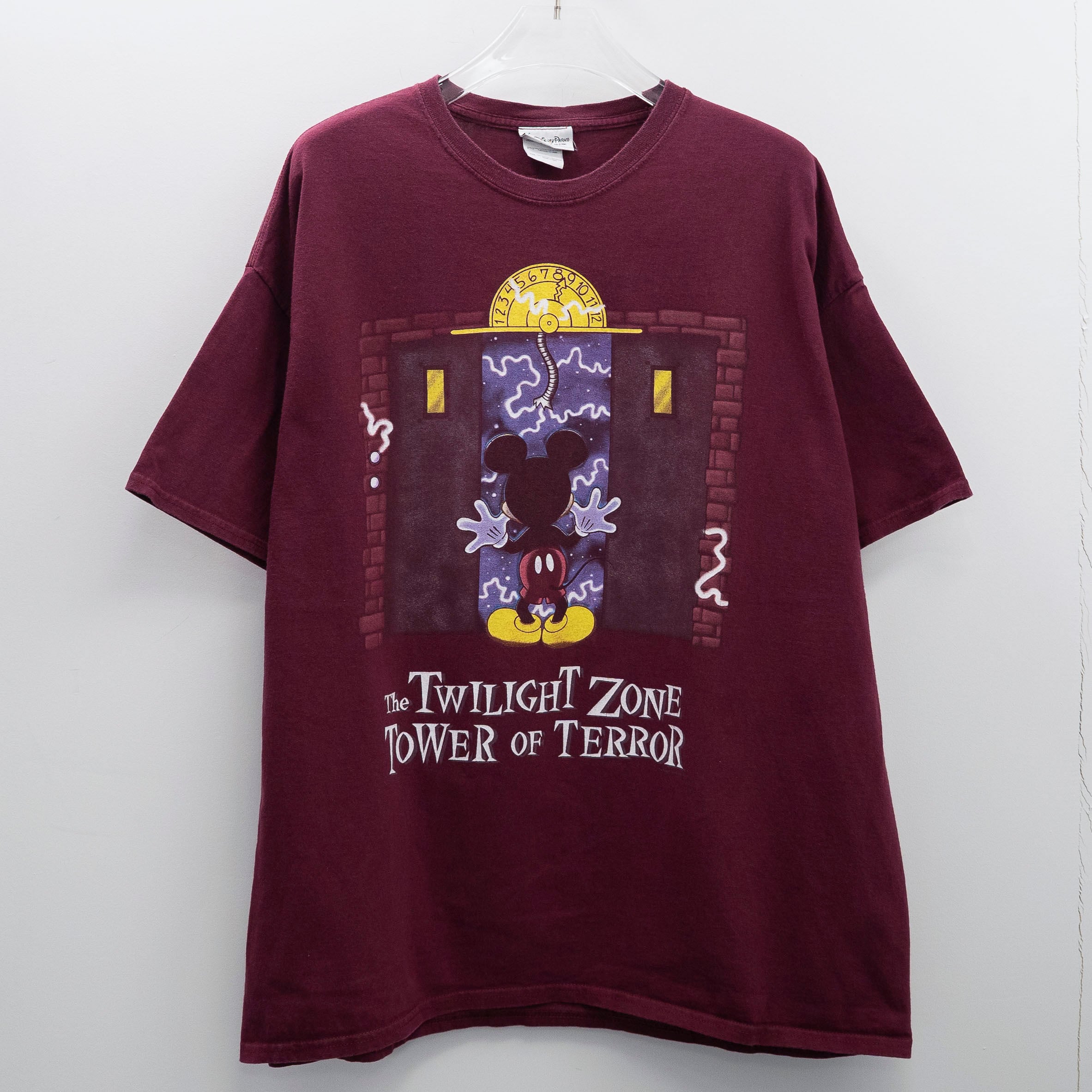 Disney " The Twilight Zone Red " Original Tag 2XL【A1-180】