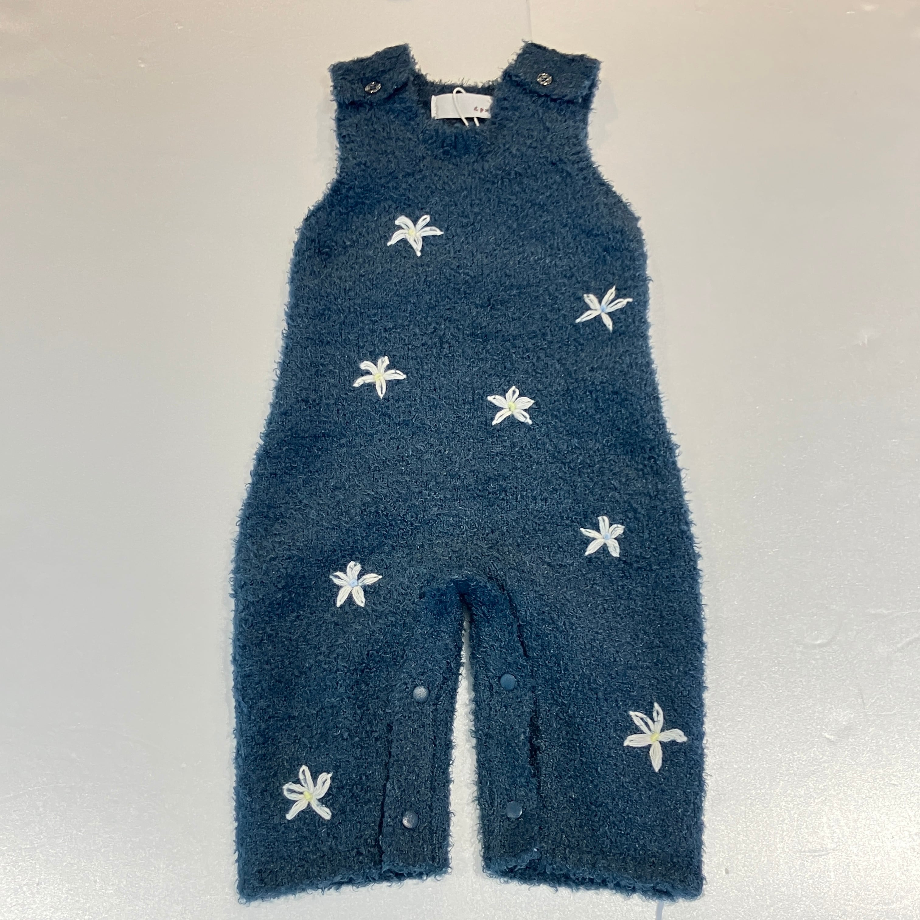 【25AW】&PAL(アンドパル)モチーフジャンプスーツ フラワー(XS/S)ロンパース ベビー 花