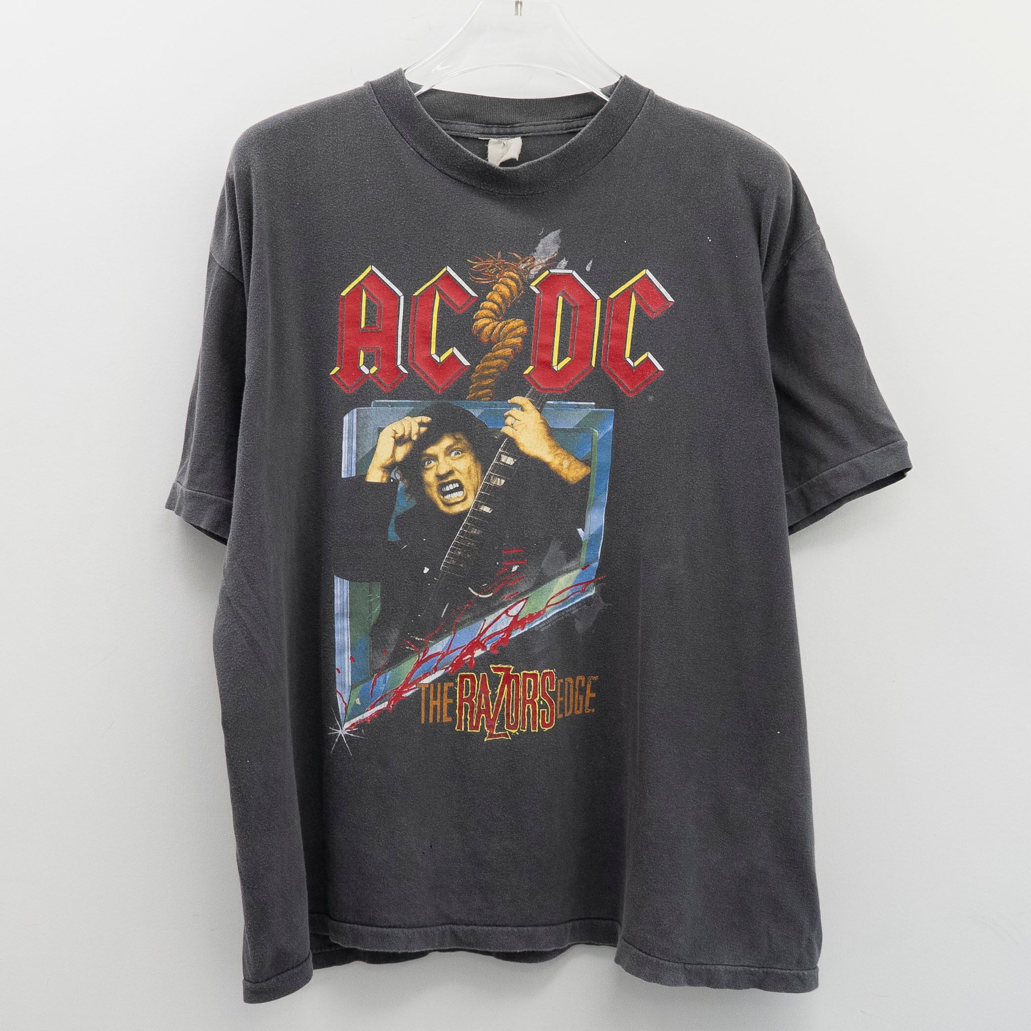 AC/DC " The Bazors Edge Boot " Fade Tag Fits XL 【A7-113】