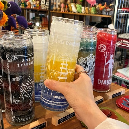 Mexico Mystic candle　メキシコ　ミスティックキャンドル　全4種　民芸品　聖人　悪魔　精霊　お守り