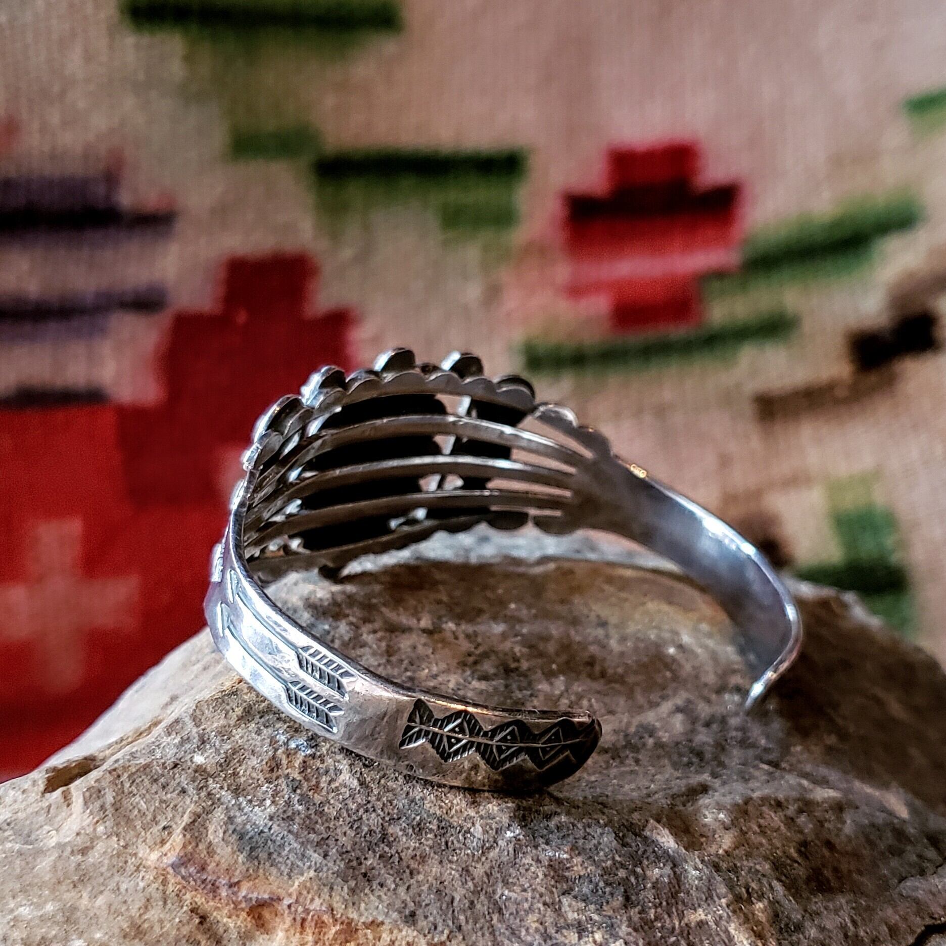 NAVAJO Silver Turquoise Bangle ナバホ