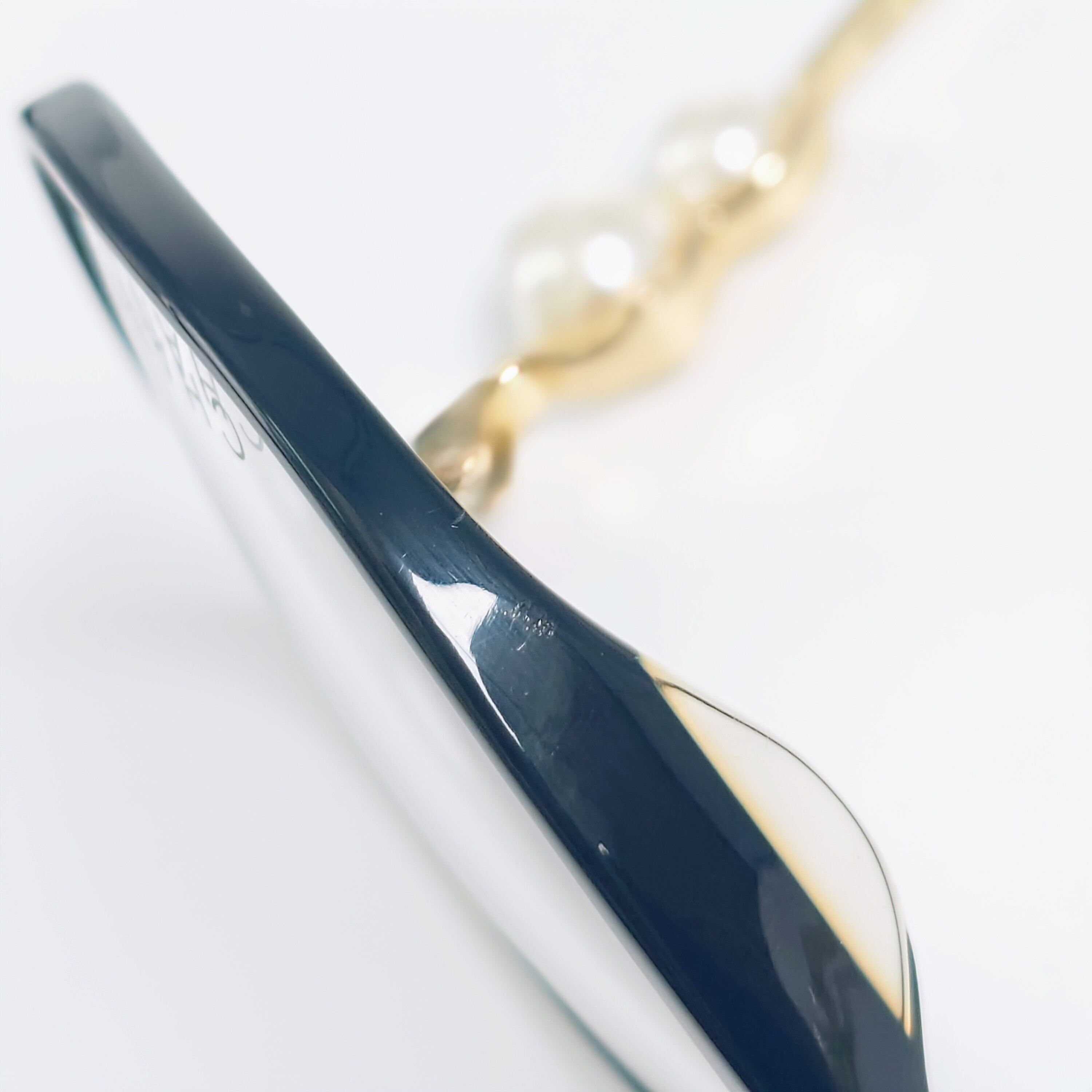 Used CHANEL シャネル 3330H メガネ フレーム ココマーク パール装飾