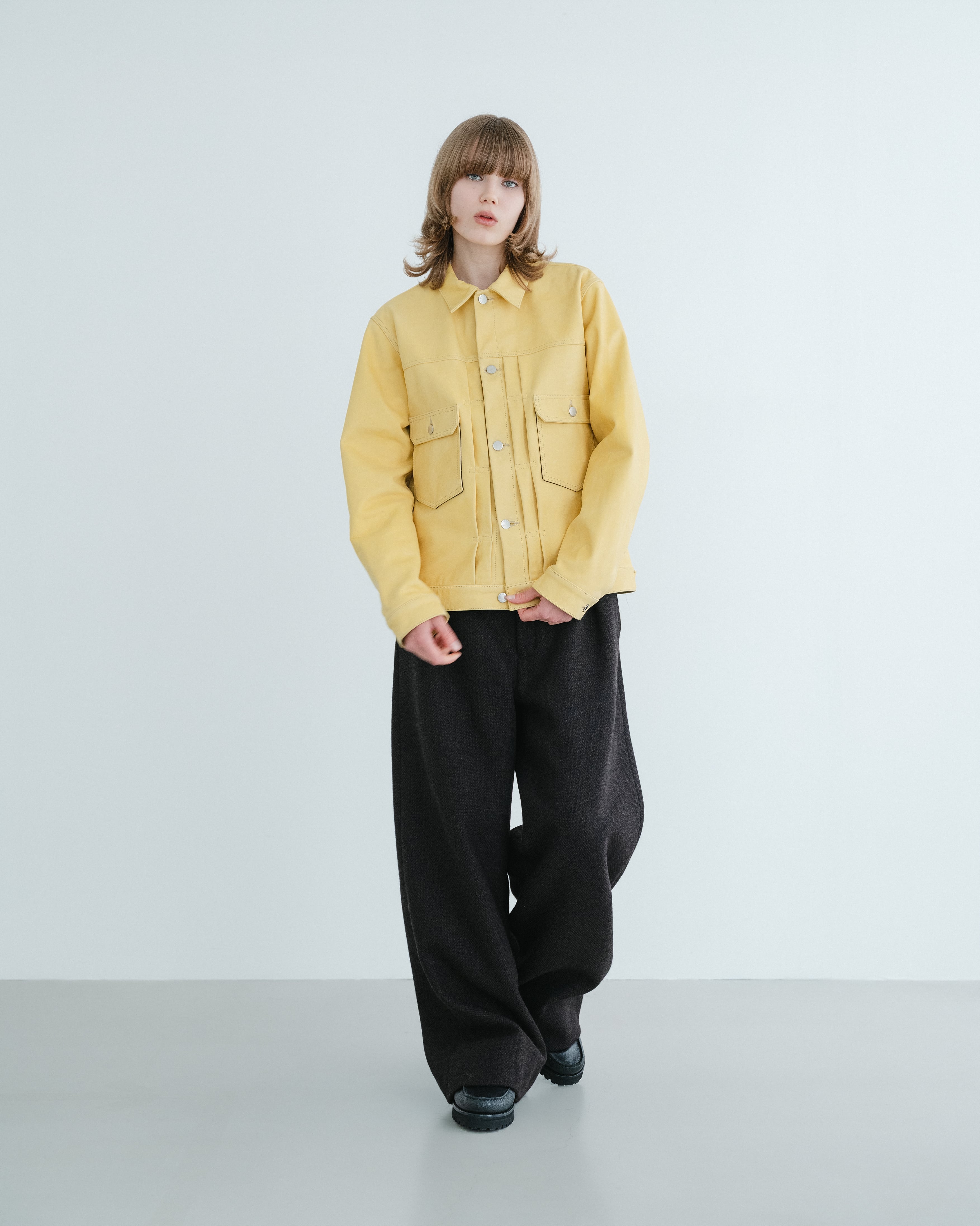 Leather tracker jacket（YELLOW） | TTTMSW