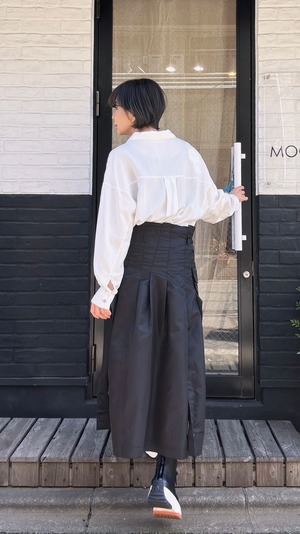 ホワイトテンセルダンガリーシャツ　9900円