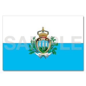 世界の国旗ポストカード ＜ヨーロッパ＞ サンマリノ共和国 Flags of the world POST CARD ＜Europe＞ Republic of San Marino