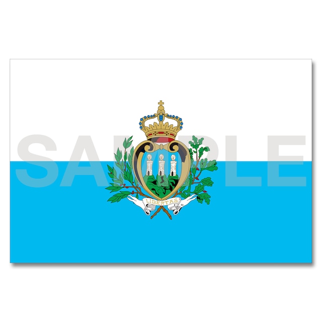 世界の国旗ポストカード ＜ヨーロッパ＞ サンマリノ共和国 Flags of the world POST CARD ＜Europe＞ Republic of San Marino