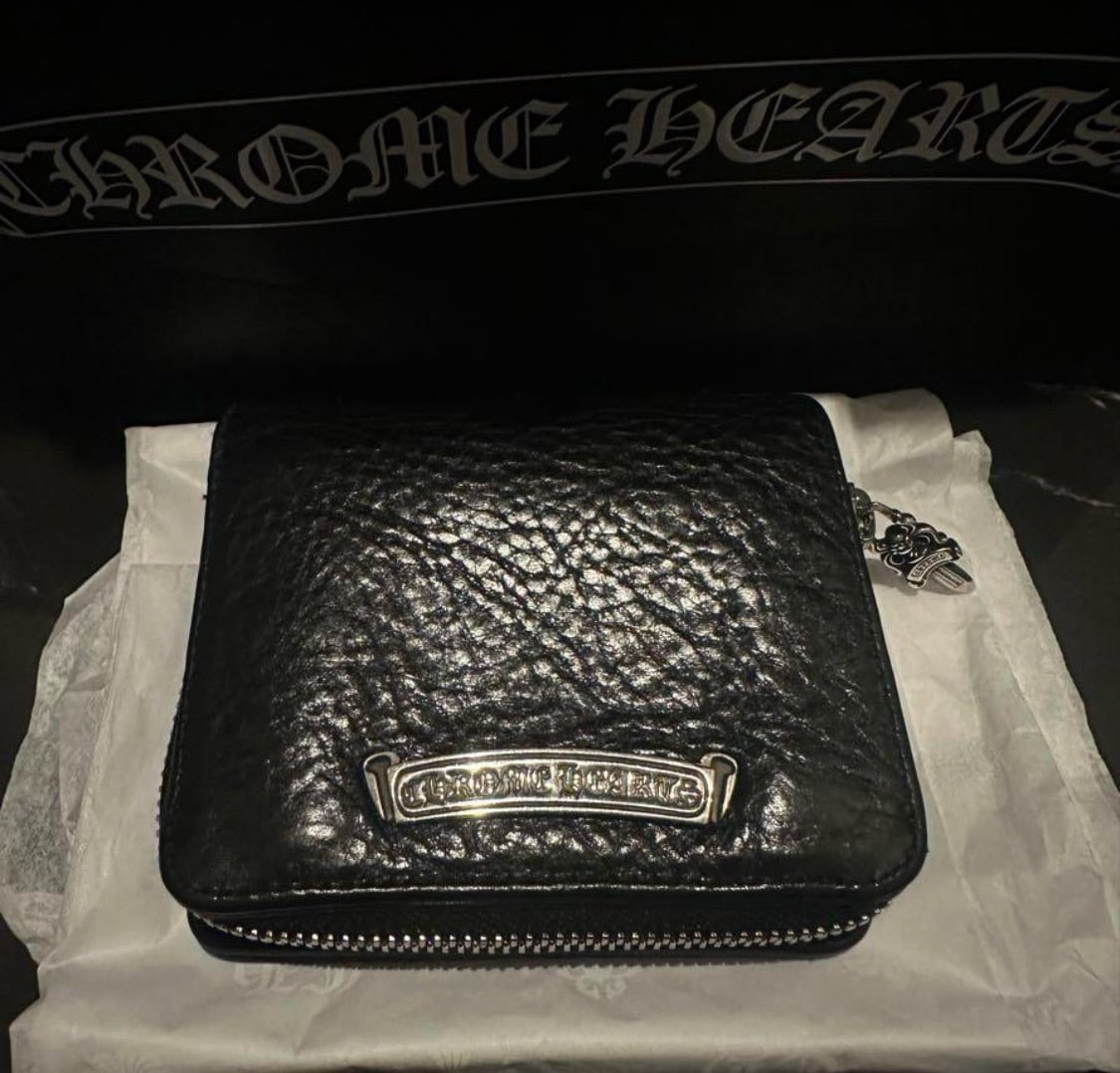 CHROME HEARTS クロムハーツ スクエアジップ ビルコンパクトミニウォレット 財布