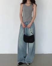 Fake layered Tank top　N1112