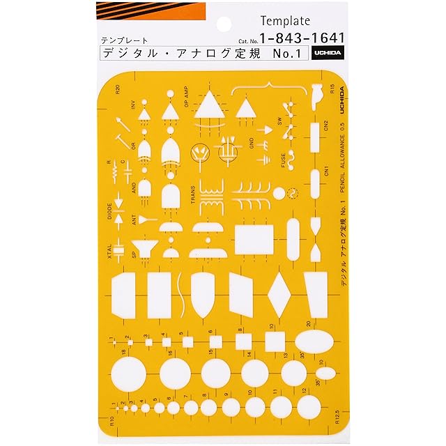 ウチダ テンプレート No.101 円定規 1-843-0101 2mvetro Amazon | ウチダ テンプレート No.101 円定規 1-843-0101