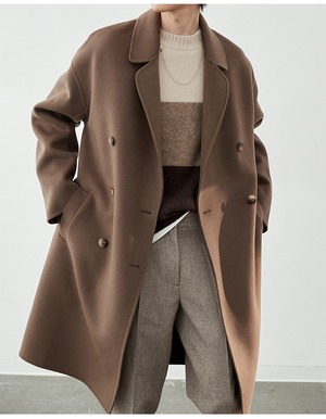 premiumダブルチェスターコート