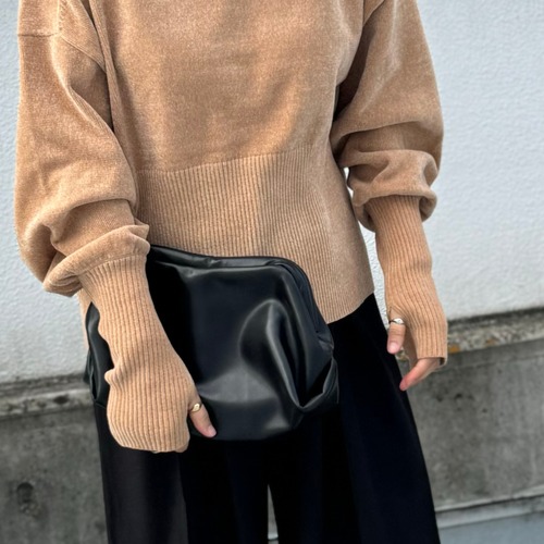 ★OUTLET★ショートモールニット