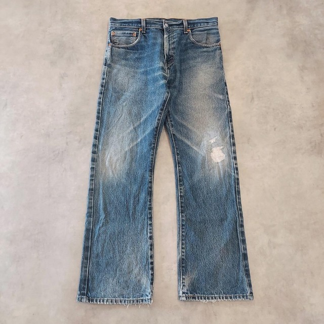 リーバイス517 Levis W34 フレアデニム 青 古着 ブーツ 19999