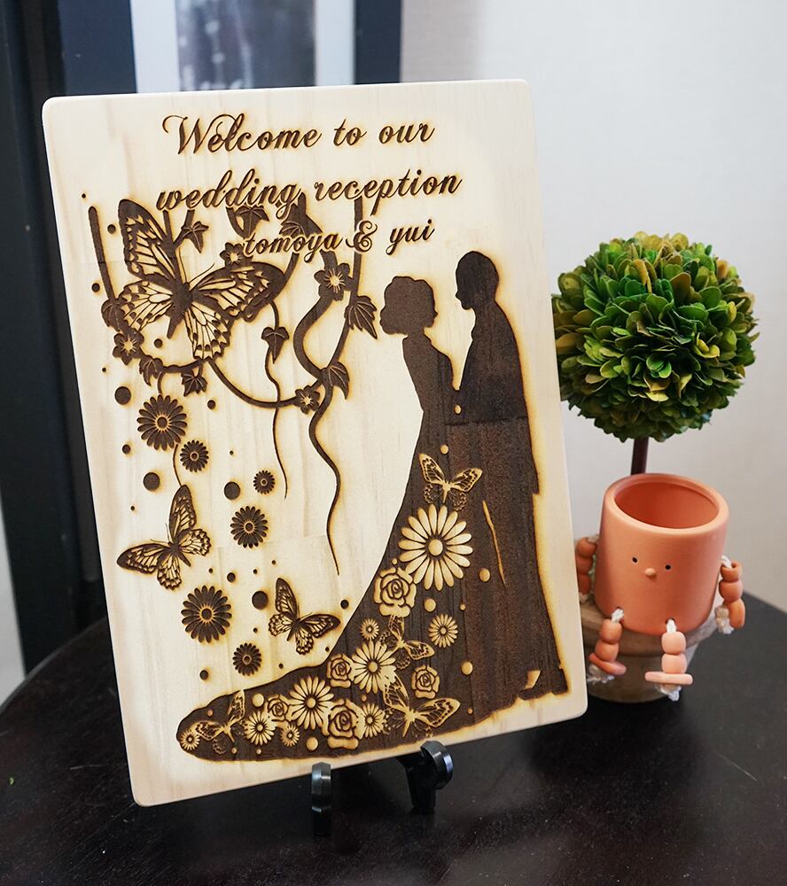 ボタニカルウェルカムボード/キャンバスタイプ/Mサイズ | happy wood