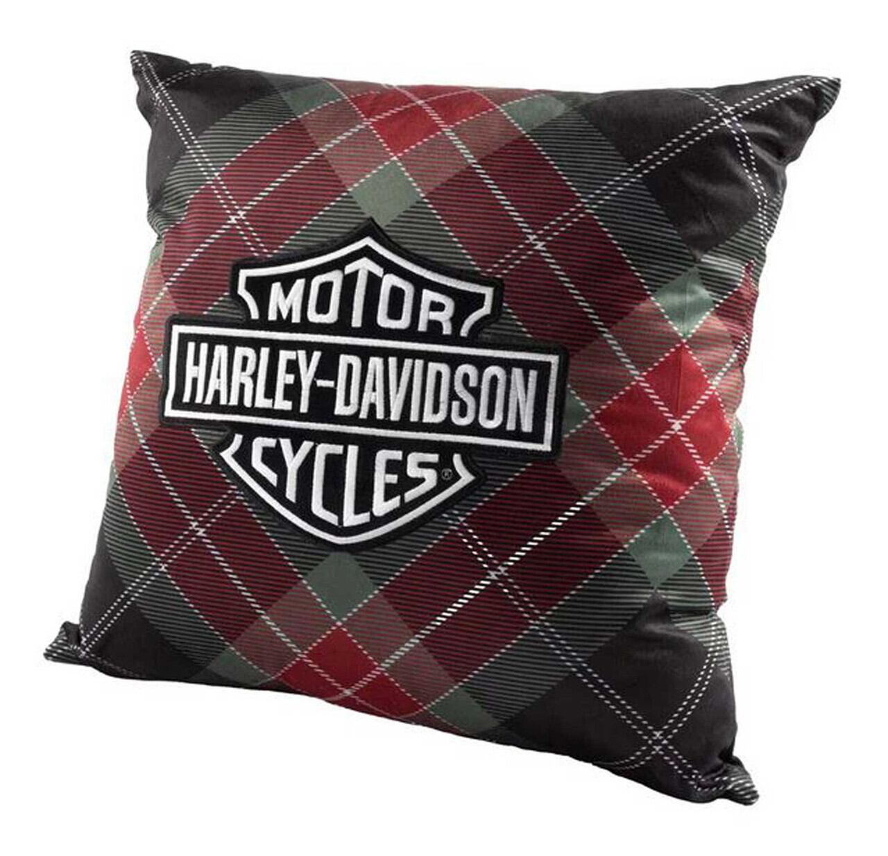 HARLEY DAVIDSON クッション　ハーレーダビッドソン　ヴィンテージ ハーレーダビッドソン®︎ホリデーチェック柄クッション | ハーレー