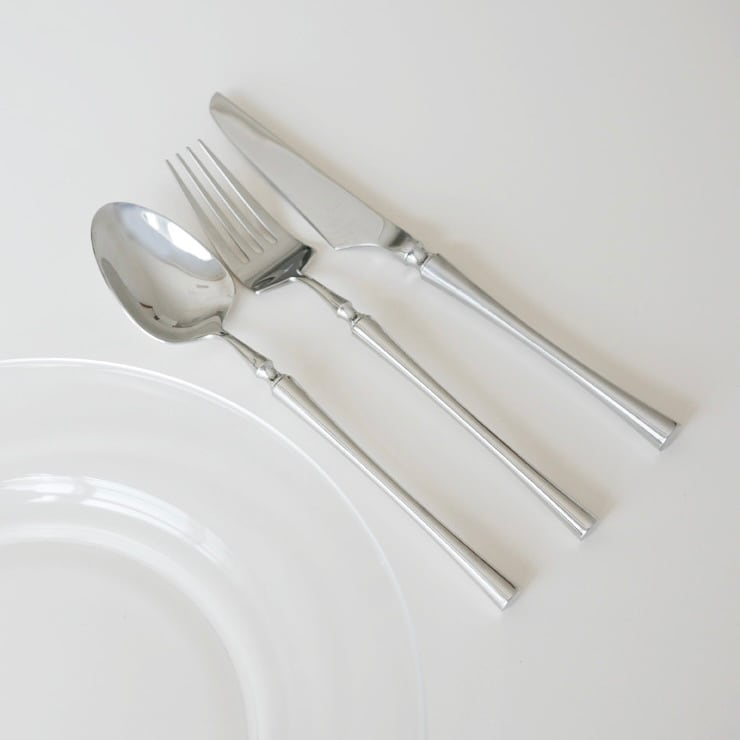 silver cutlery 3P set / シルバー ディナー カトラリー セット スプーン フォーク ナイフ 韓国 北欧 雑貨