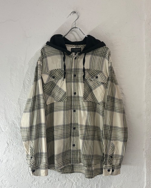NO BOUNDARIES Cotton Flannel Shirt Parka