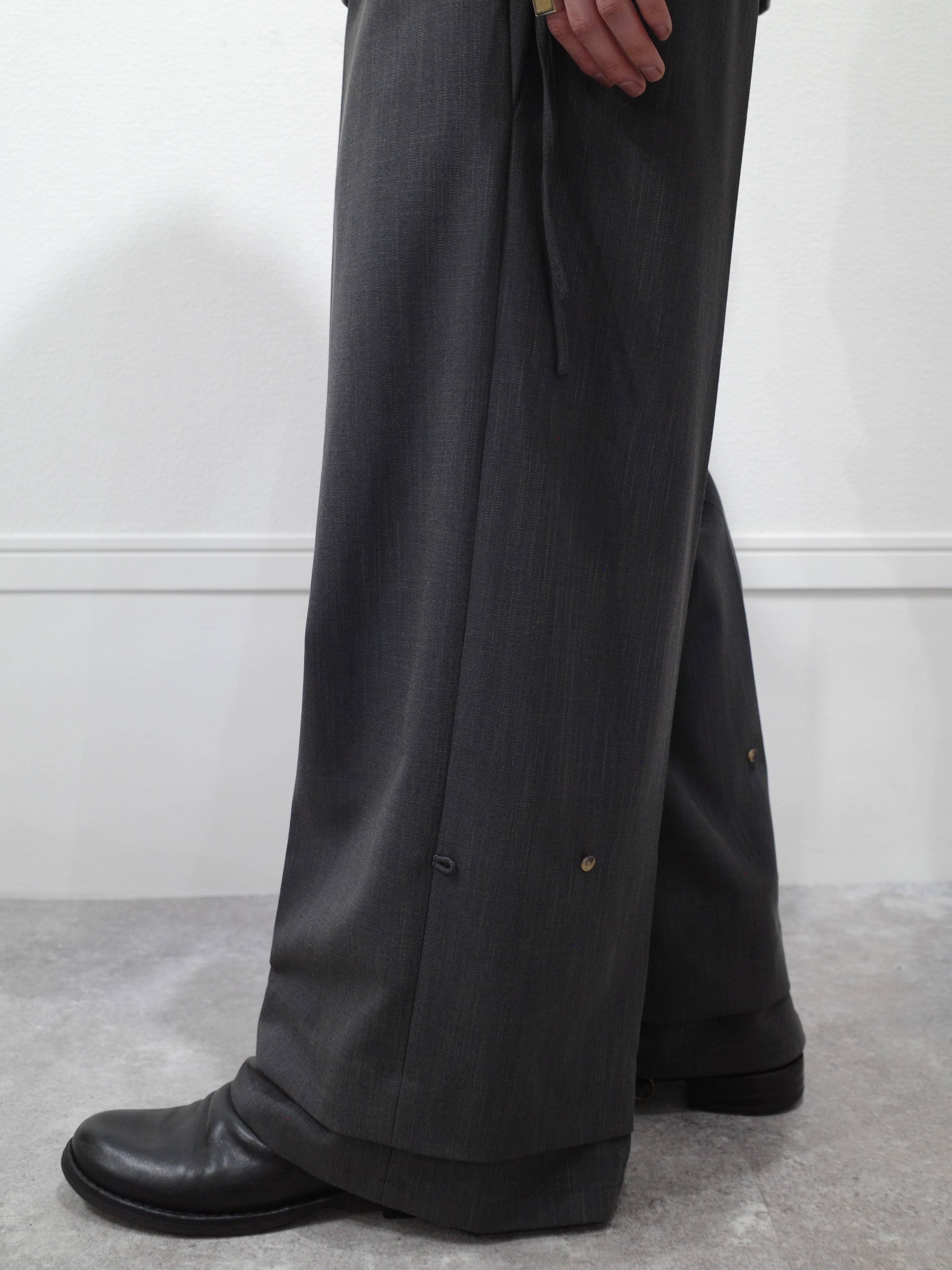 SYUMAN. 26ss Nu suit trousersワイドストレート d301904100cca6890aa110516d7799