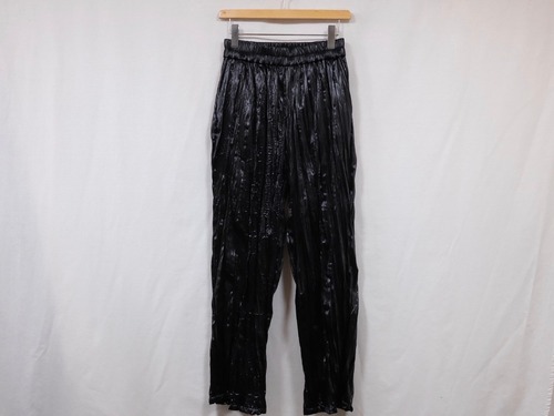 semoh”Pleats Easy Trousers Black”