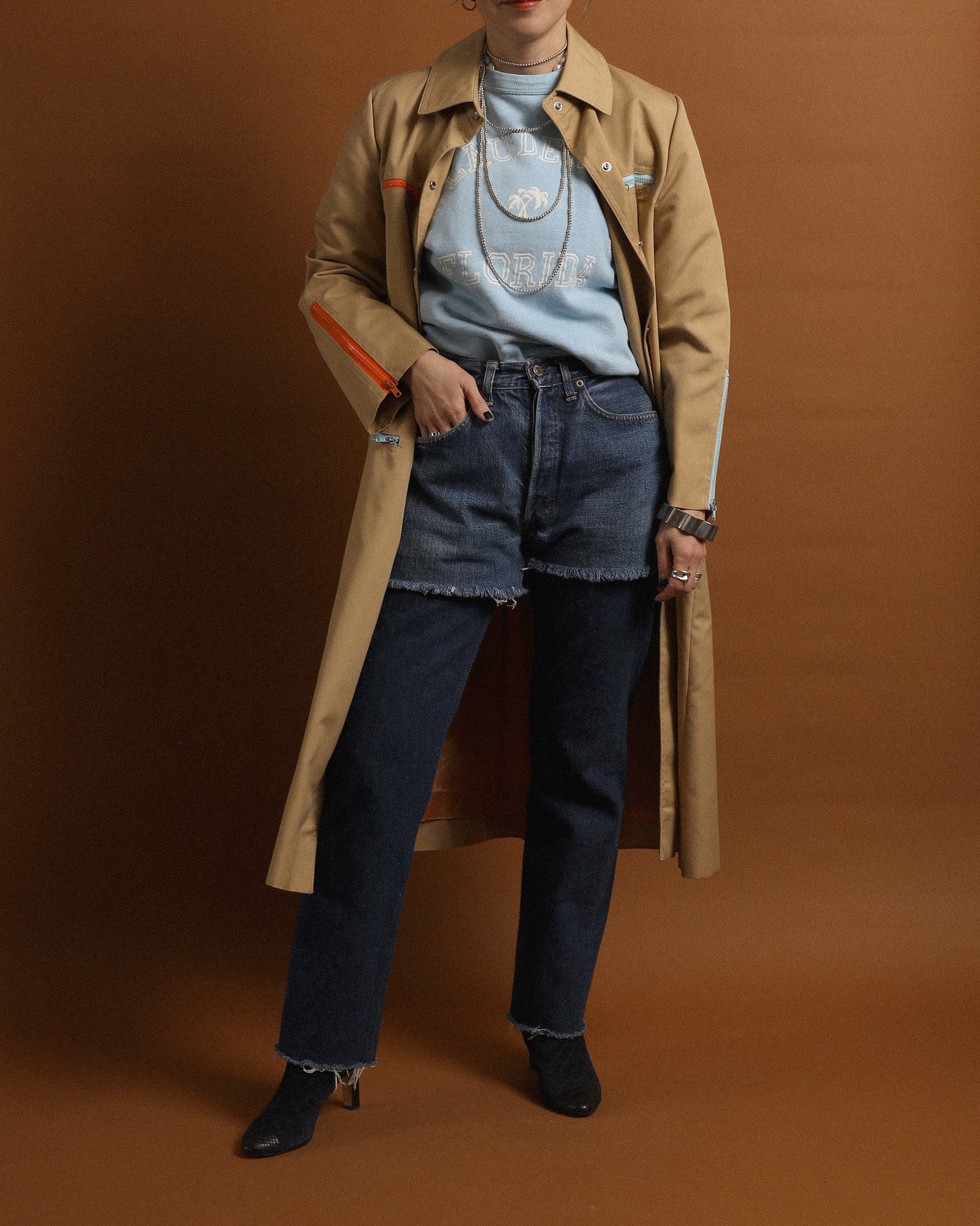 1960-70's Levi's / Cut Off Denim Pants - Big E