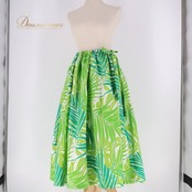 フラダンス 衣装 パウスカート グリーン系 ブルーヘブンカンパニー ハワイアンプリント 植物柄 パームリーフ BLUE HEAVEN COMPANY アロハ フラ ダンス レッスン 練習 ハワイアン リボン さわやか 鮮やか 華やか かわいい おしゃれ 上品 ホワイト系 緑 黄緑 白 パウスカート フラダンス衣装 ハワイ アロハシャツ スカート 夏リゾートビーチ カジュアル リゾートファッション パームリーフプリント ファッションアイテム 明るい色合い 大人の女性用 おしゃれなデザイン