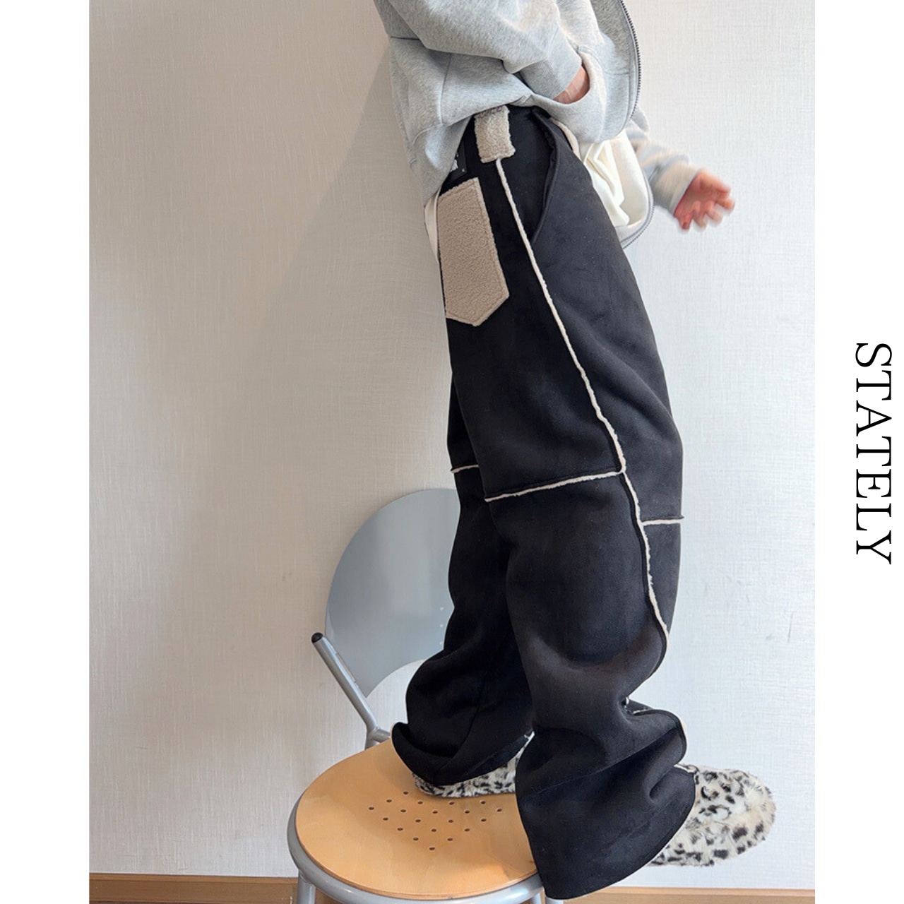 Heavy Fleece Lined カジュアルパンツ_B09・画像10