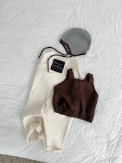 韓国子供服 / Atomeme / 26Autumn / Ecru Knit Vest / 秋服 *S~XL*