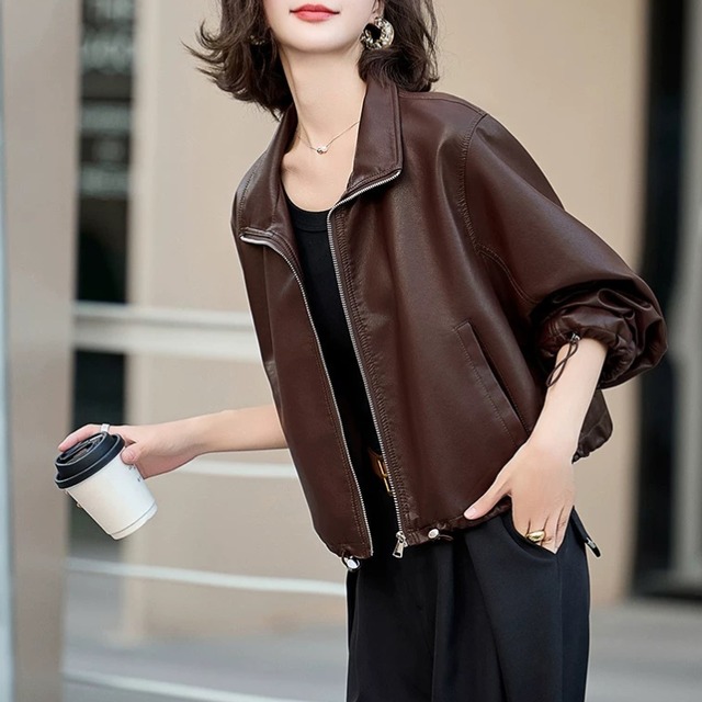 スタンドカラー　ショートブルゾン　3col　N00192