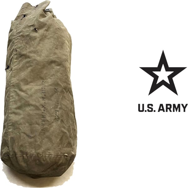 60s 米軍 ヴィンテージ・ダッフルバッグ 1点物◇実物米軍ビンテージ60sステンシル雰囲気系ダッフルバッグ襤褸