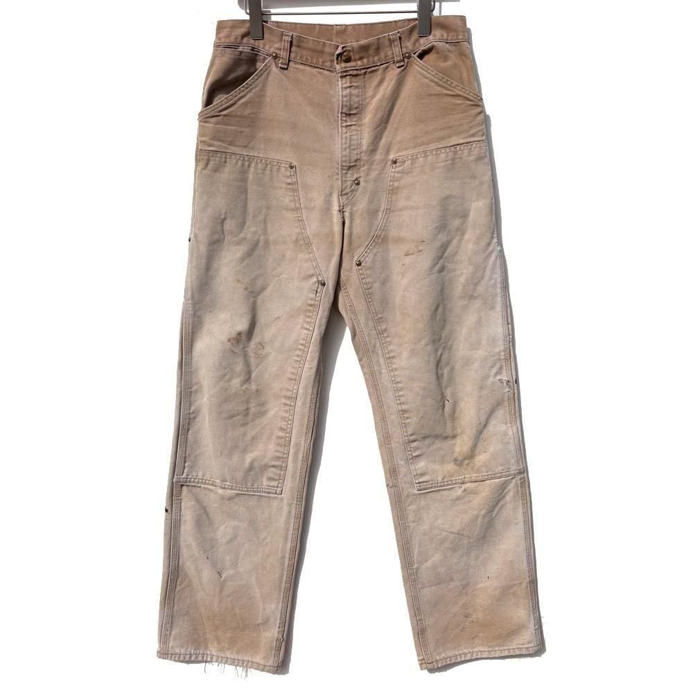 サスペンダー付き60's Carhartt DUCK PAINTER PANTS Carhartt] Vintage High Aged Double Knee Painter Pants [1960s
