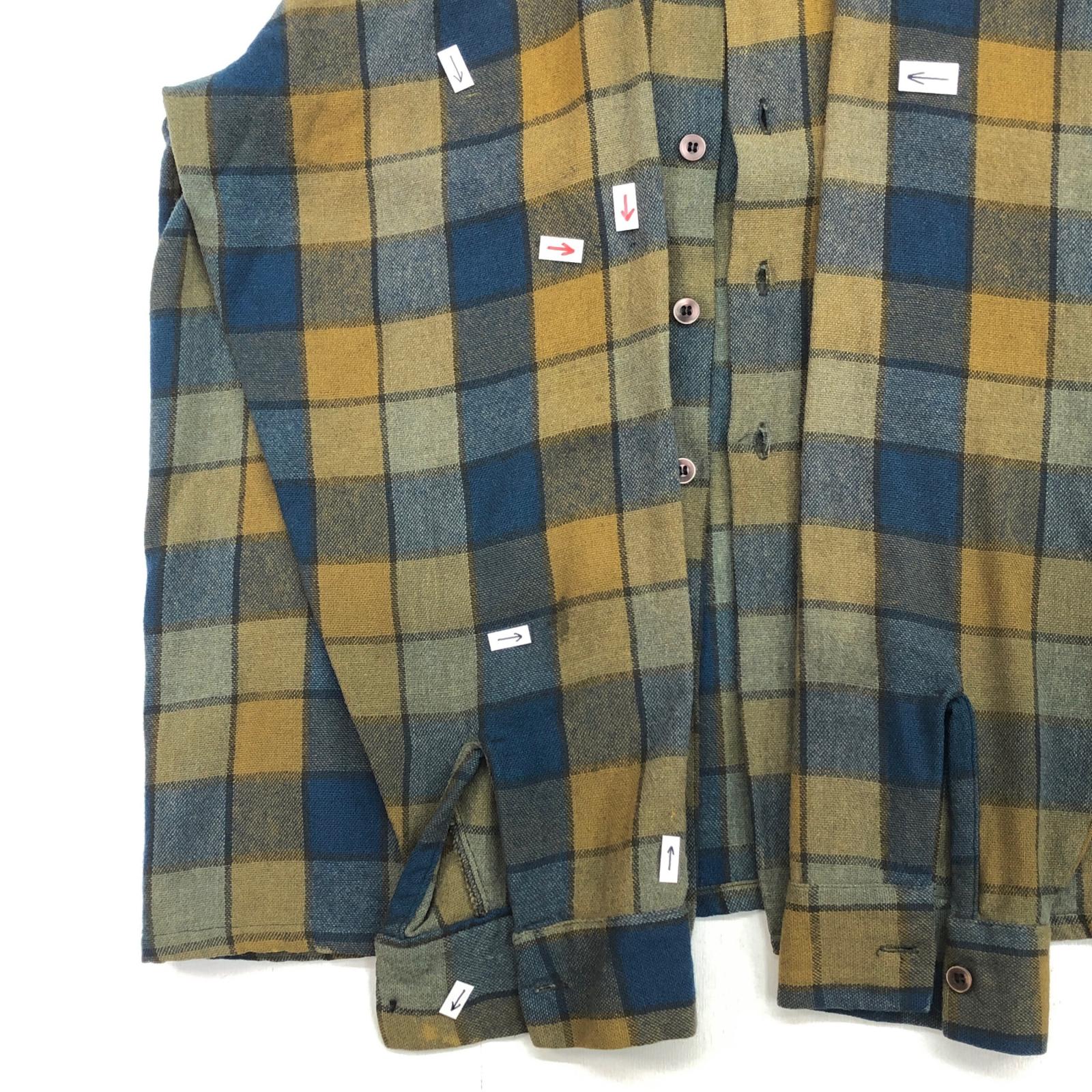 McGREGOR マクレガー 60- 70年代 チェック ウールシャツ XL 表記 タグ