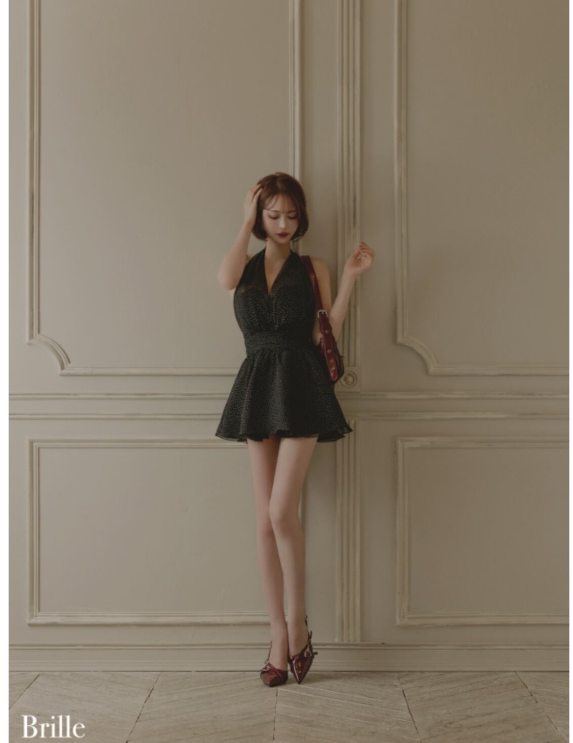 スーツ・フォーマル・ドレス Lune de brille mini dress (brille3791) XS～Lサイズあり】Lune de brille mini dress (brille3791) | news