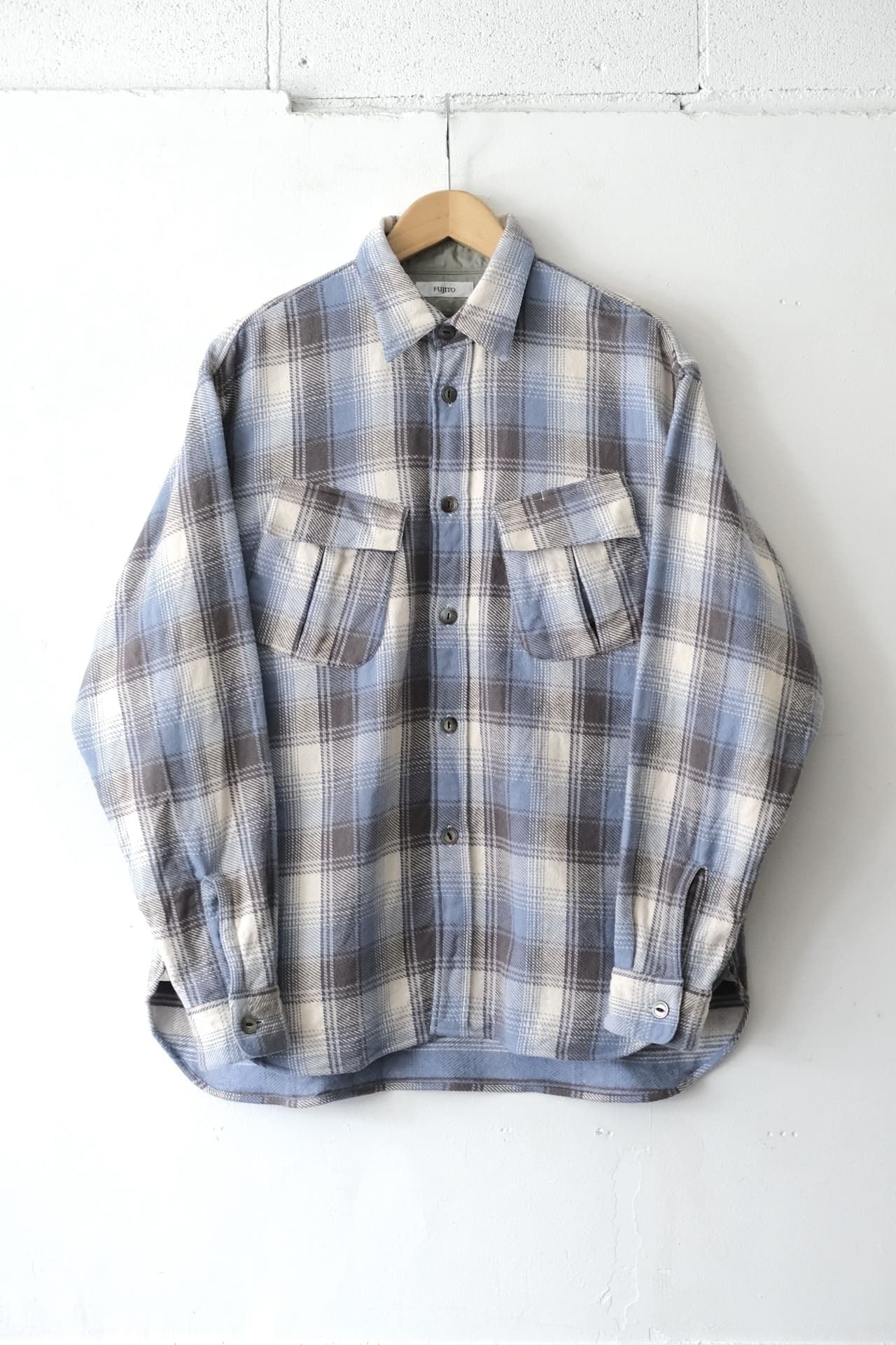 FUJITO Fatigue Shirt Pink Check,Blue Check | Directors Web Shop