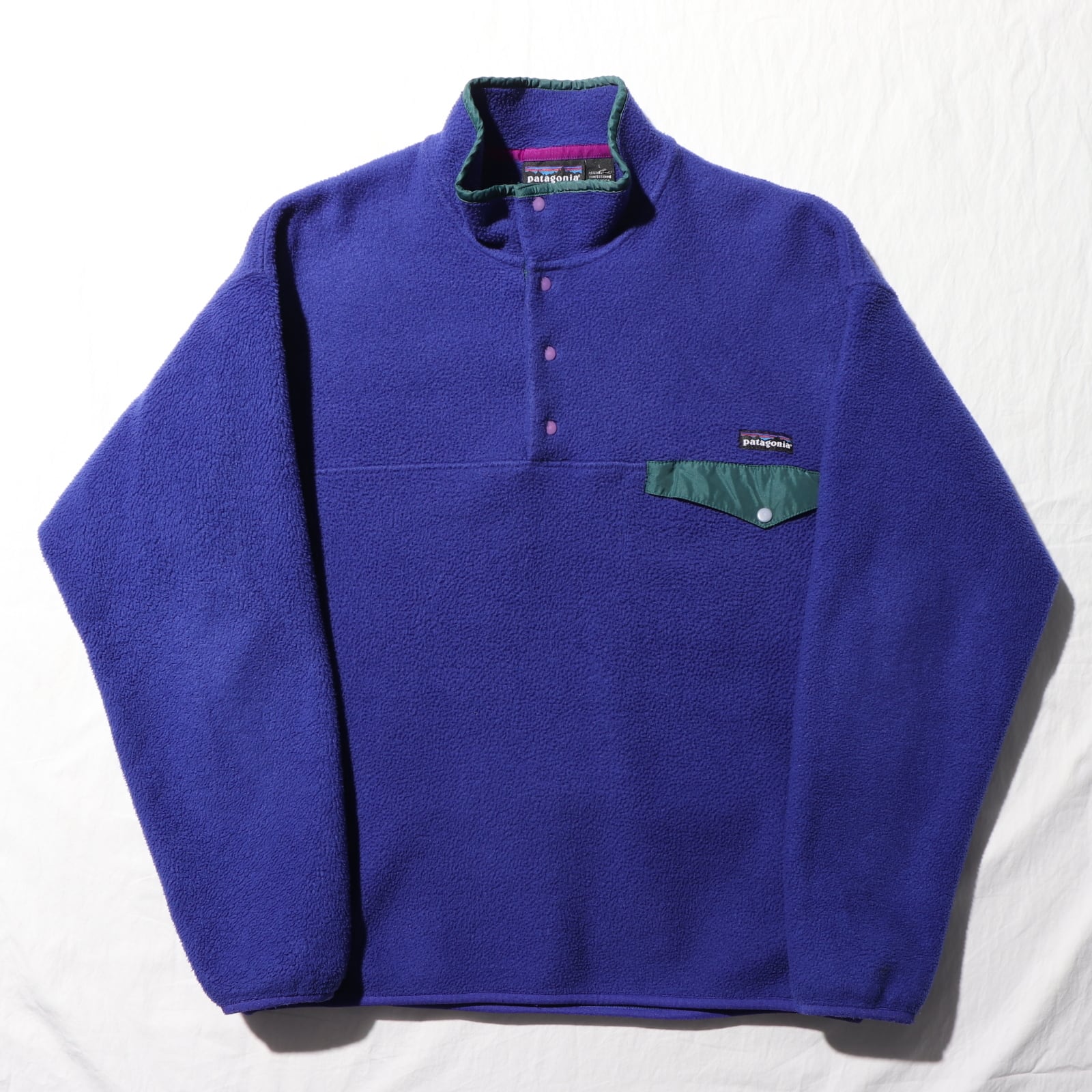 美品 L 雪無し 94年 バイオレット 青紫 シンチラスナップT 美品 L 雪無し 94年 バイオレット 青紫 シンチラスナップT