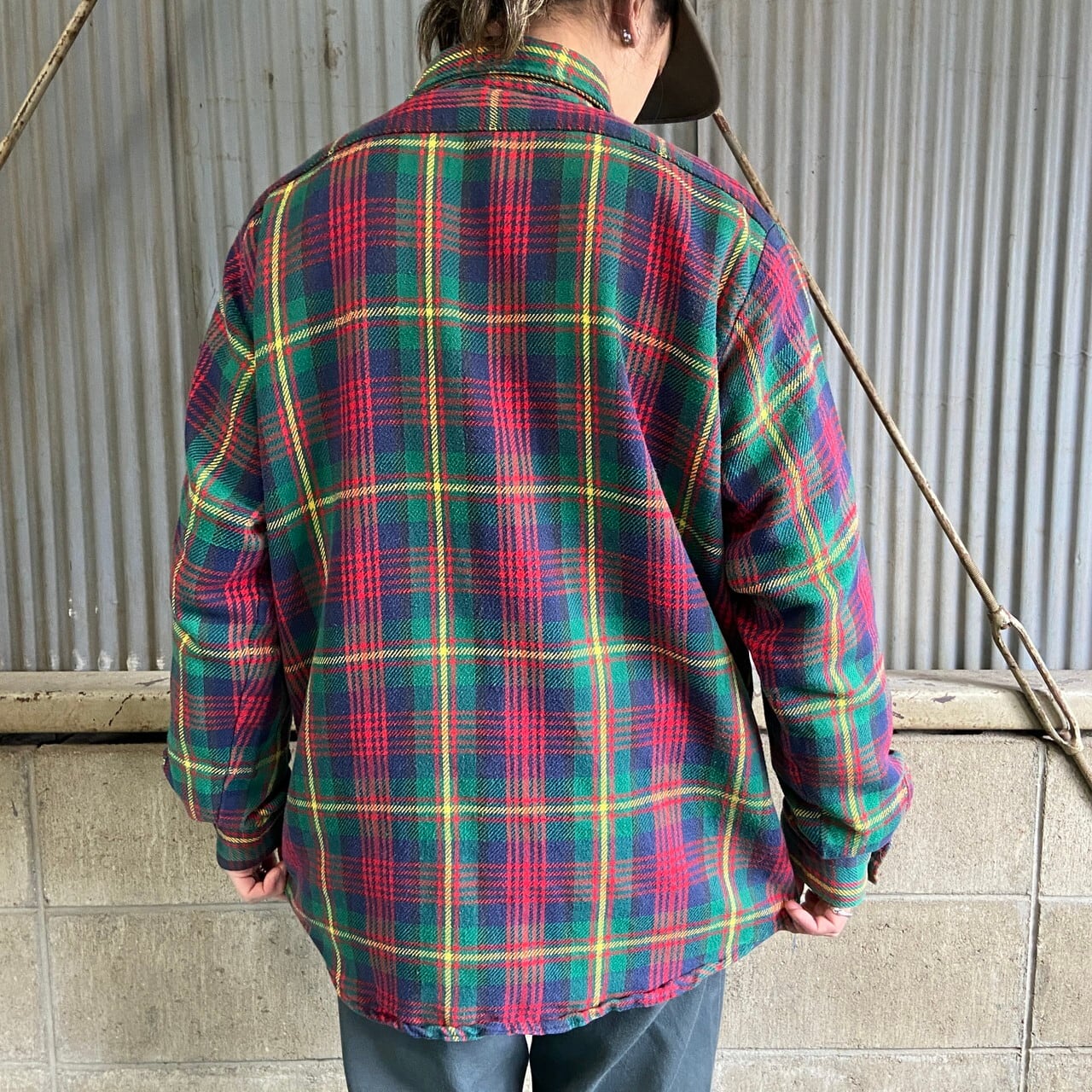 60〜70年代 FIVE BROTHER ファイブブラザー チェック柄 長袖 ヘビー 
