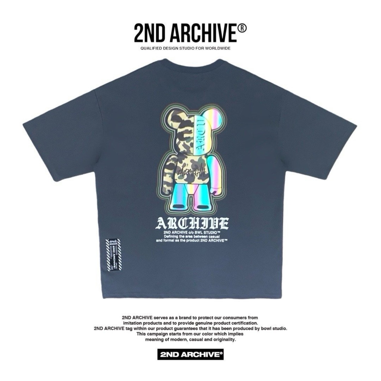 2ND010 2NDARCHIVE Tシャツ 韓国ファッション オーバーサイズ ユニセックス