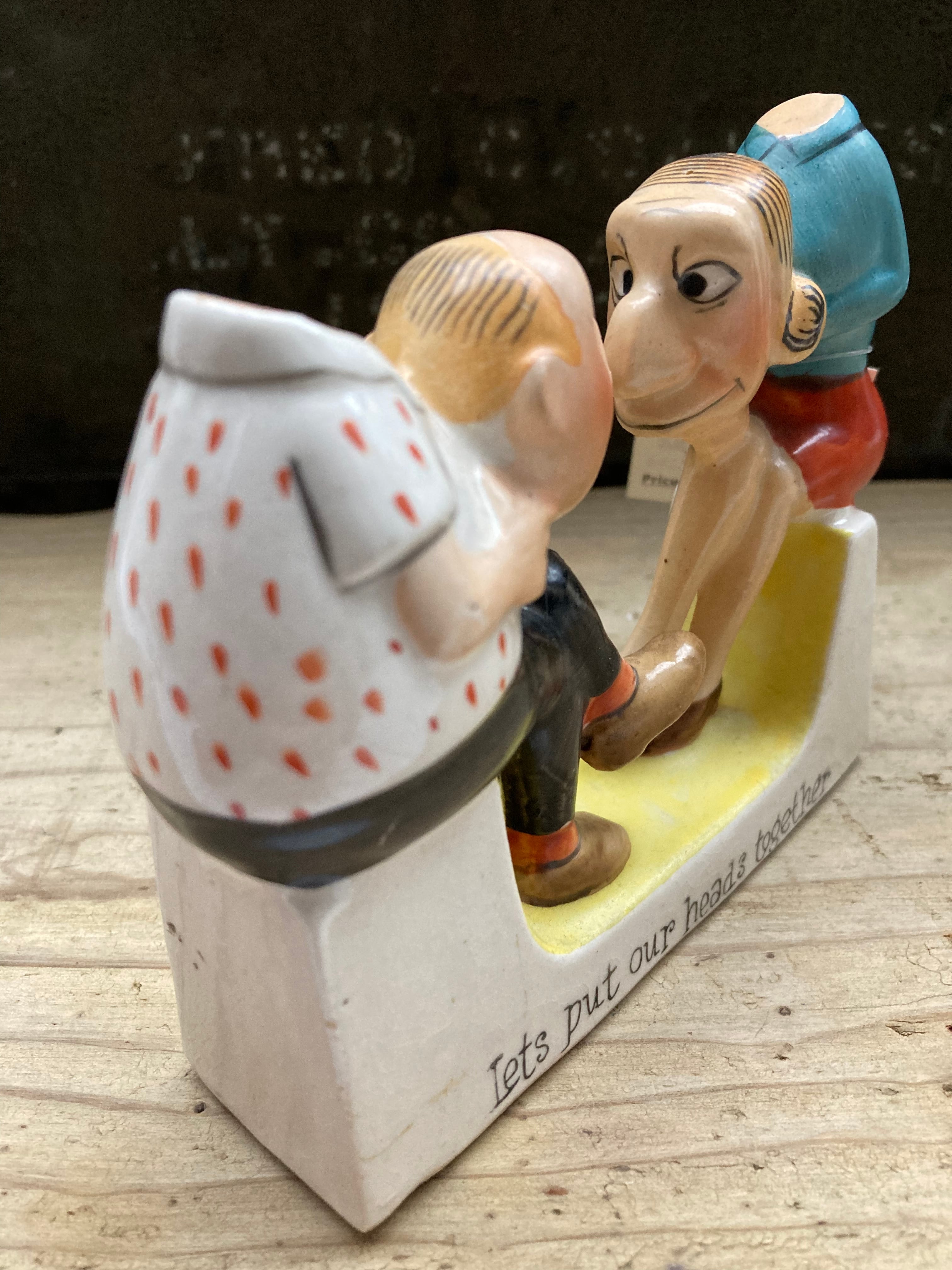 VINTAGE CRAMIC ORNAMENT   (beady antiques)