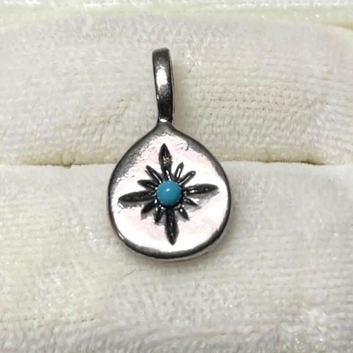 ターコイズ 925 シルバー ペンダント トップ