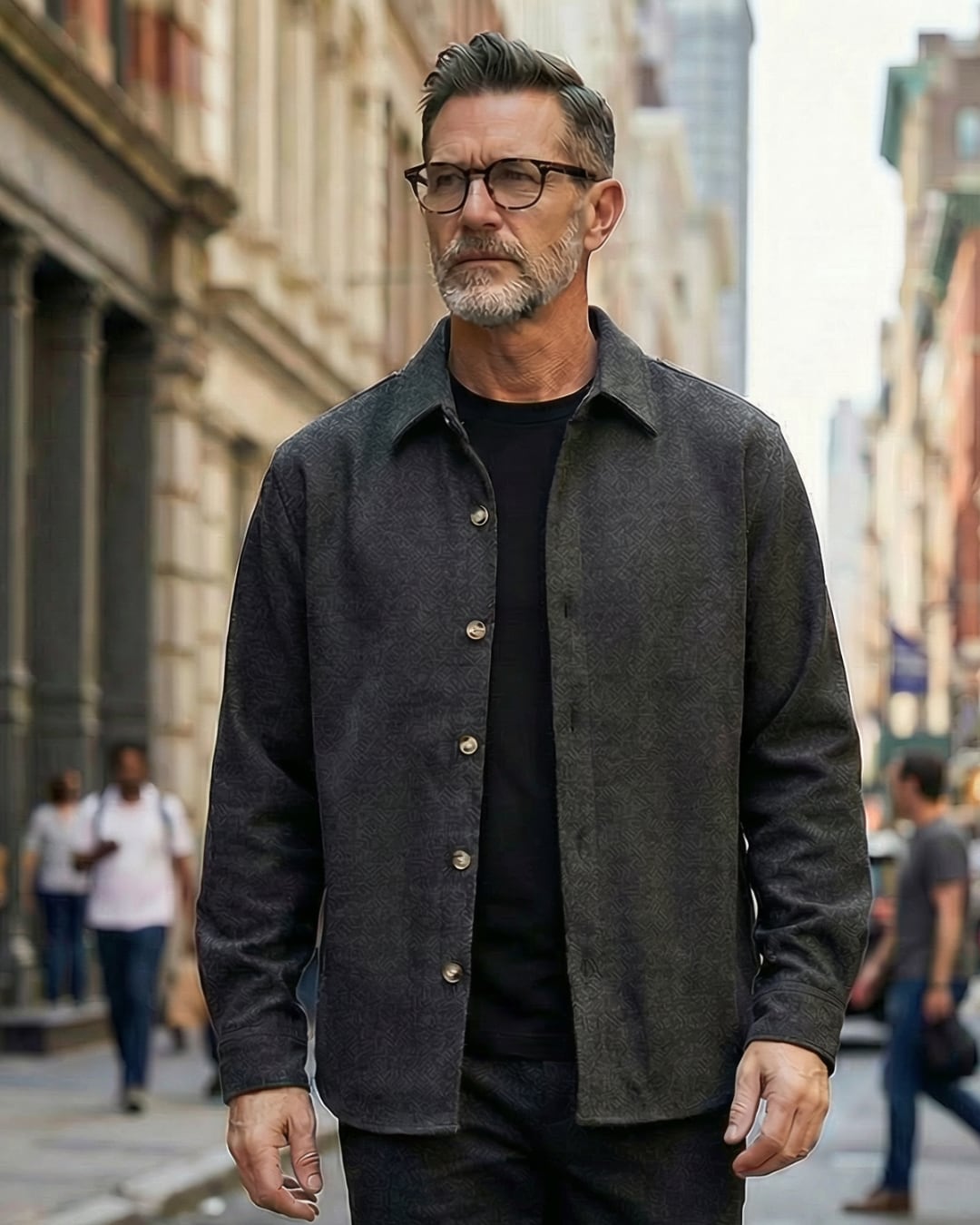 起毛ツイル オープンカラーシャツ 4色 A0209