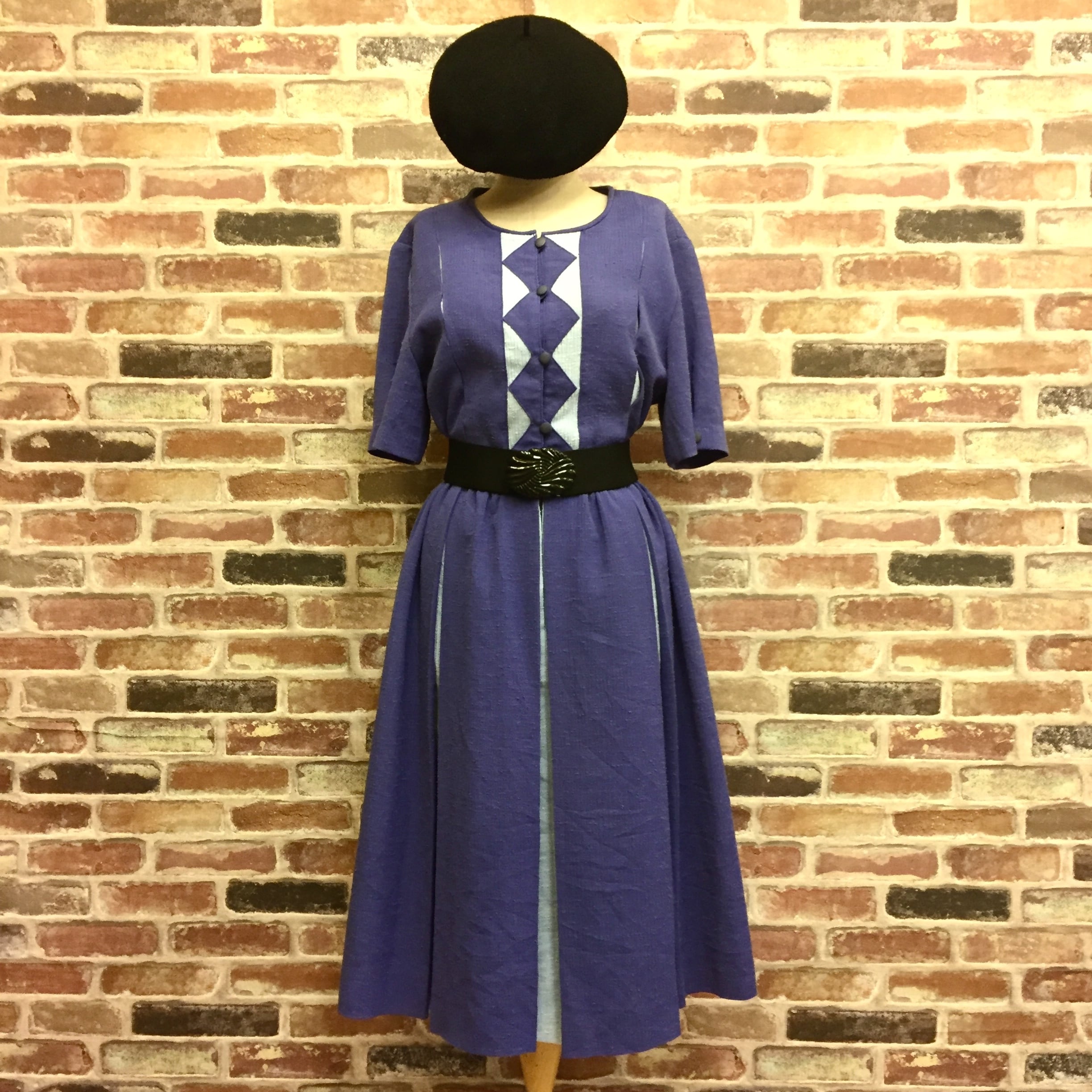 Purple ×Light Blue One-piece | インポート古着 GEORGE AND KEWPiE