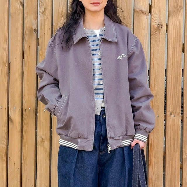 オーバーサイズジップアップワークブルゾン C00999